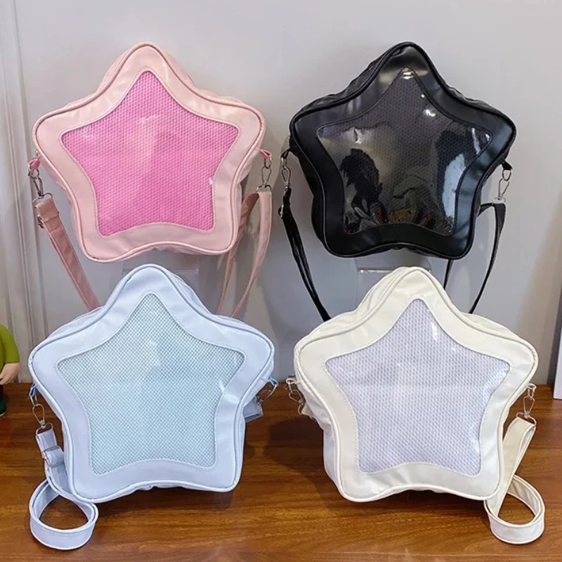 Bolso de hombro estético bonito minimalista de estilo japonés para estudiantes, bolso cruzado Kawaii, moda urbana, bolsos Ita, bolso