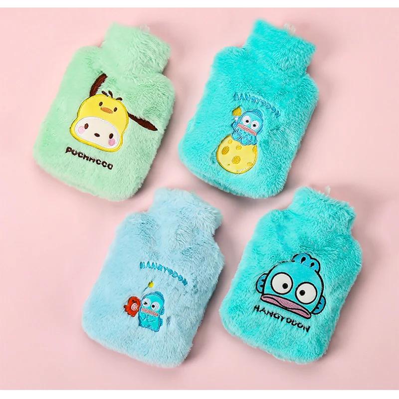 Sanrio Half-Mermaid Hanton Warm Water Bag Plush Cute Student Hand Warmer Cartoon Hello Kitty Hot Water Bag