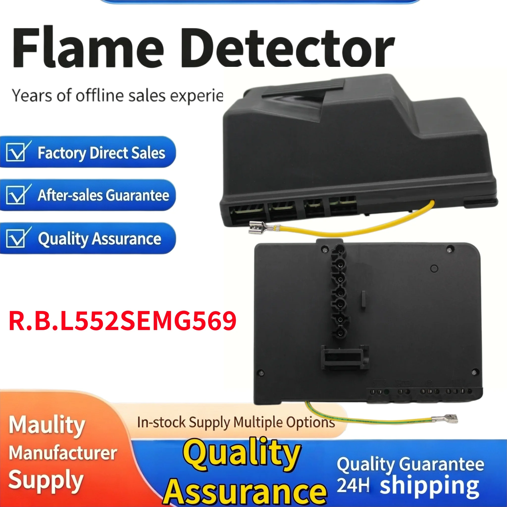 MG569 R.B.L 552SE Ignition Control Unit Flame Safety Controller for Riello 40G Series Oil Burner Combustion Accessories, 24h Fas