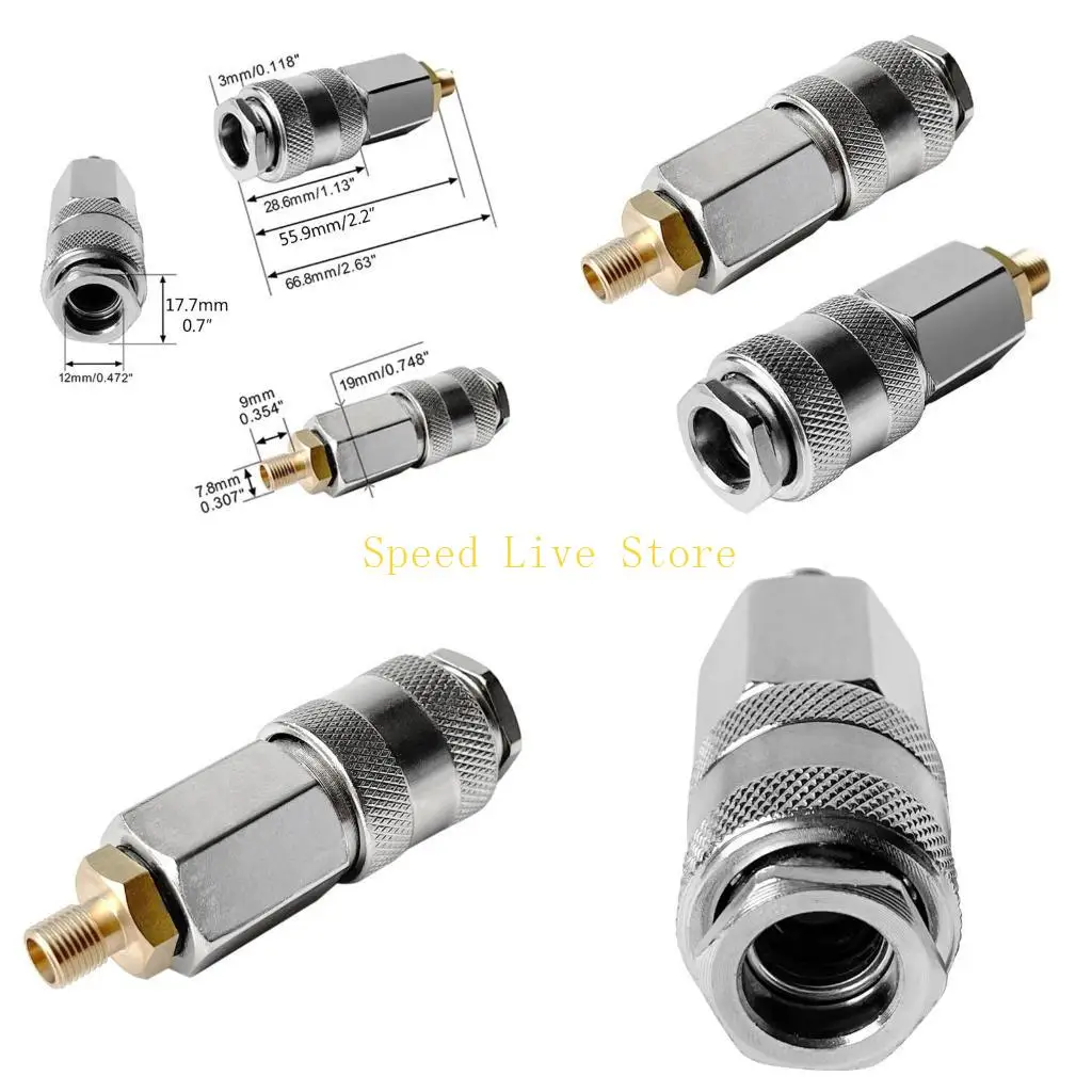 

547C Адаптер автомобильного воздушного насоса Быстрое преобразование головки сопла для компрессора манометра