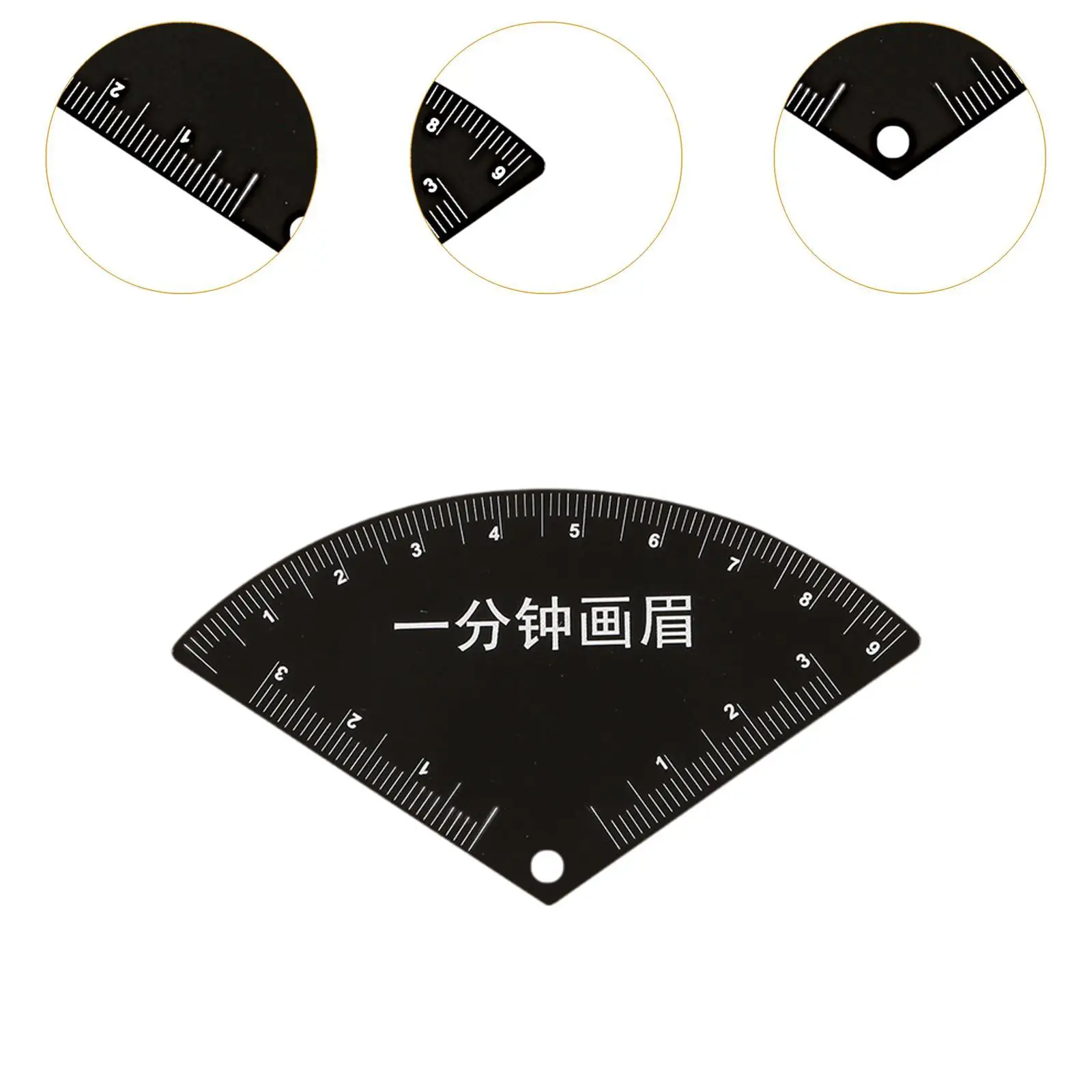 Stainless Steel Eyebrow Stencil Shaping Tool Professional Sturdy Makeup Symmetry Tool Travel Size Accessories with Arch Guide