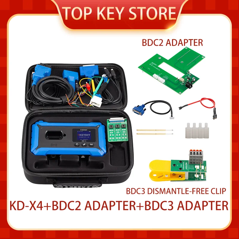 KEYDIY KD-X4 5-in-1 Key Programmer with BDC2 BDC3 adapter Combine Max Mate Mini Prog Key Recognition/ Generation/ Copying/ Prog