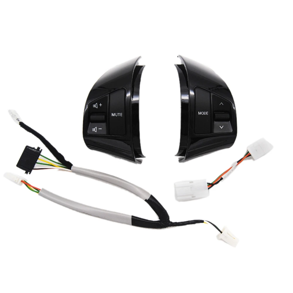 

For Hyundai Elantra HD 2008-2016 Multifunction Steering Wheel Control Button Switch Audio Control Black 6 Keys