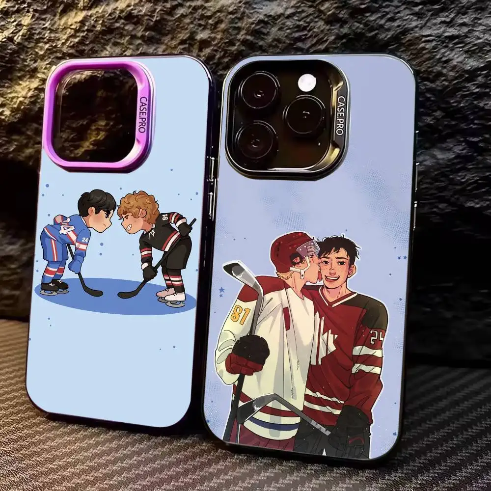 

Heated R-Rivalry Phone Case For iPhone17,16,15,14,13,12,11 Plus,Pro Max Colored Silver Plated Inside Cover