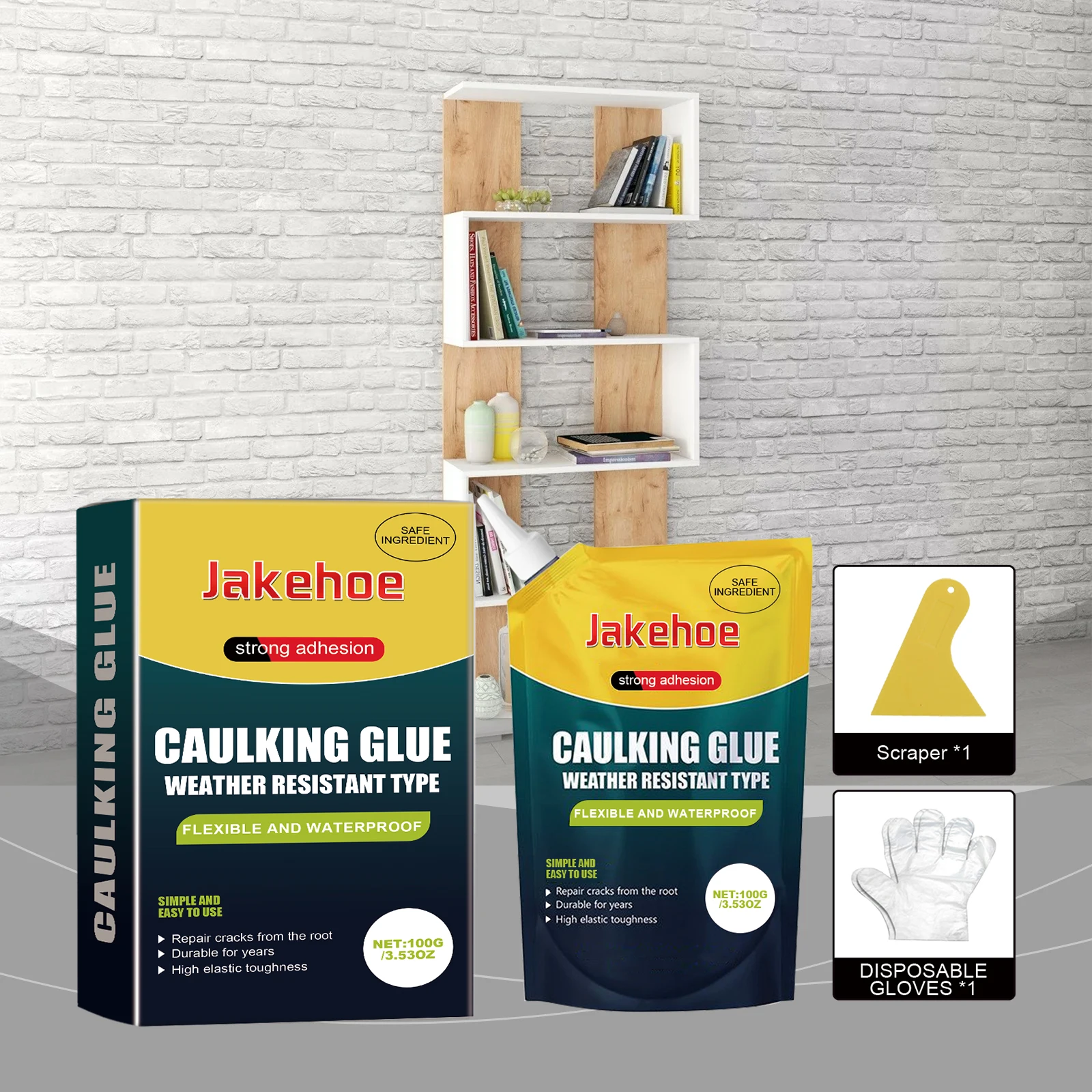 Sellador de reparación impermeable para grietas de hormigón, adhesivo de reparación de huecos de mampostería para exteriores, grietas de suelo