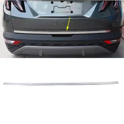 For Hyundai Tucson NX4 2021-2025 Car Rear Trunk Door Tailgate Trim Strip Chrome Modify Stainless Steel Decorate Sticker