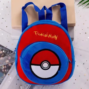 Pokemon Plush -Rucksack für Kinder, Pikachu, Poke Ball, Cartoon Stoffpack, Aufbewahrungstaschen, Schultasche, Anime -Geschenke, Kindergarten 8 Hauptverkaufs -Mini -Rucksäcke Kinder - №5