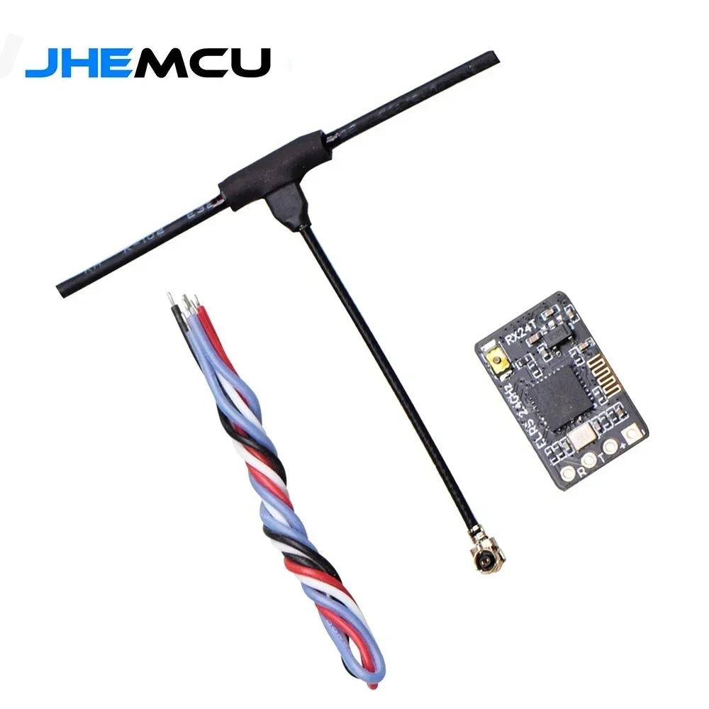 JHEMCU ExpressLRS RX24T 2.4G ELRS Radio Nano Long Range Receiver for FPV Racing Freestyle Long Range Drones