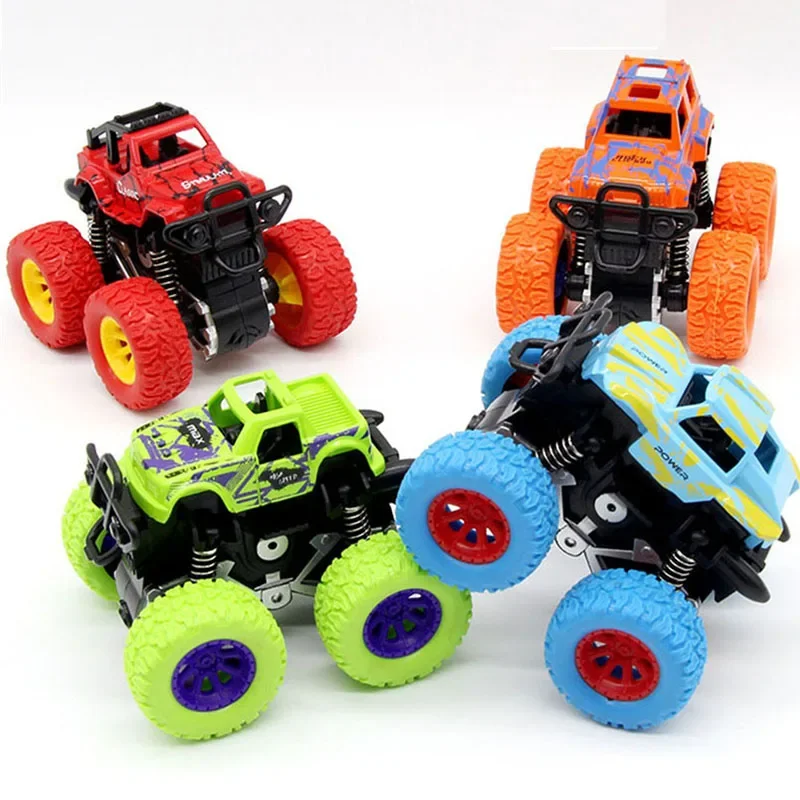 

Mini Off-road Stunt Car Inertial Pull Back Plastic Four-Wheel Driving Model Simulation Climbing Vehicles Gifts Toys for boys