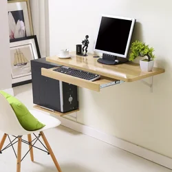 Space-saving Simple Desktop Computer Desk Safe and Stable Household Wall-Mounted Folding Table Strong Load-Bearing Creative Note