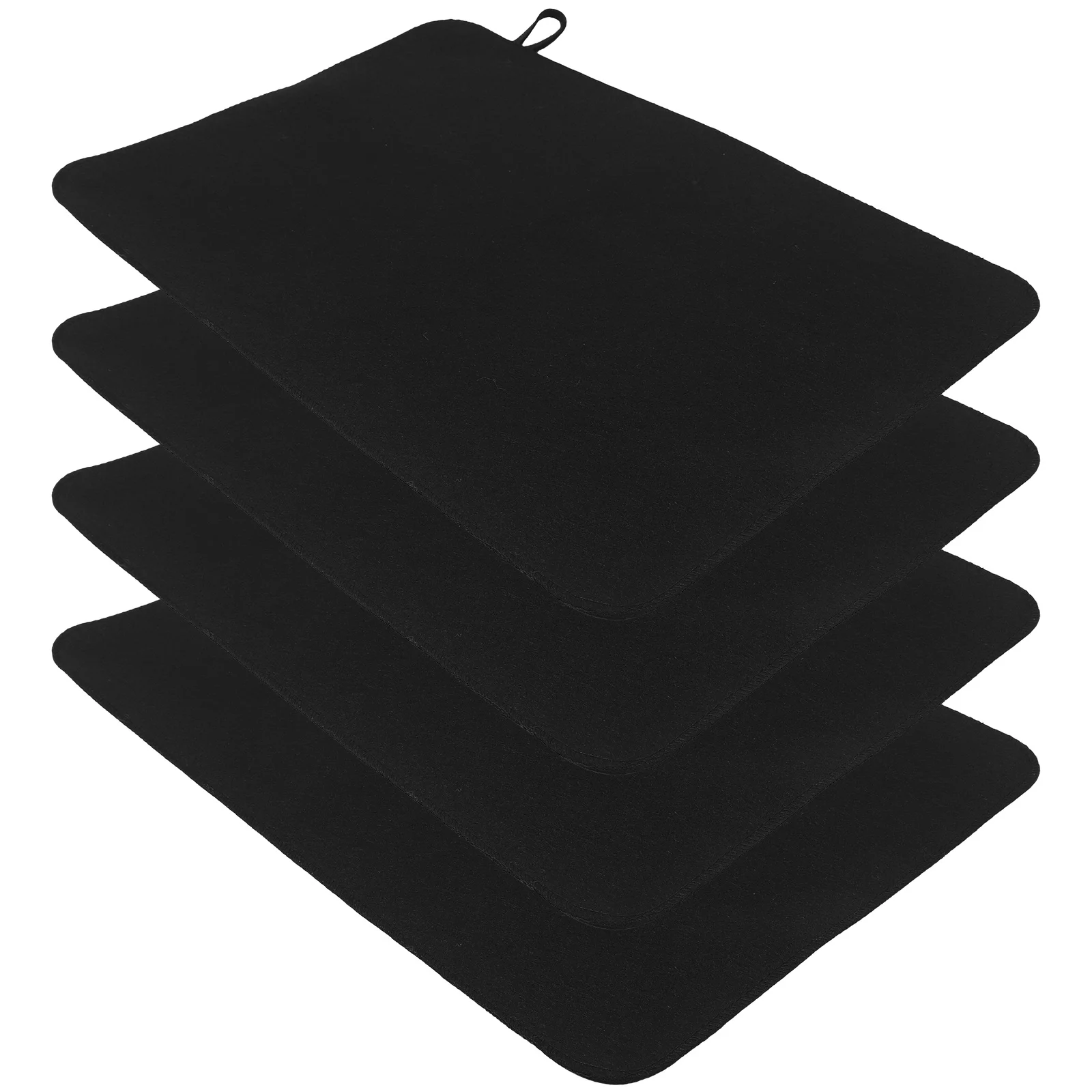 

4Pcs Sauna Seat Mat Felt Cushions Ergonomic Insulated Non-Skid Sauna Bath Pads for Home Spa Shower Room 20.44x13.17in