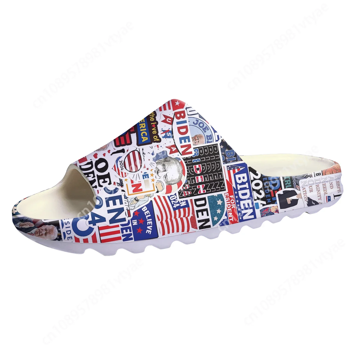 Biden Harris 2024 America president Soft Sole Sllipers Home Clogs Step On Water Shoes Mens Women Teenager Step in Custom Sandals