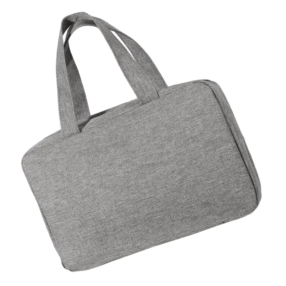 กระเป๋าใส่เครื่องสำอางกันน้ำแบบพกพา 1 ชิ้น ความจุขนาดใหญ่ แยกส่วนเปียกและแห้งได้ พร้อมหูหิ้วสำหรับแขวน