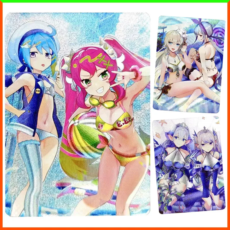 

Аниме История Богини DIY ACG Rebecca Miho Nosaka Kisara Mana Преломление Коллекционные карты Игрушки для мальчиков Подарки на Рождество и день рождения