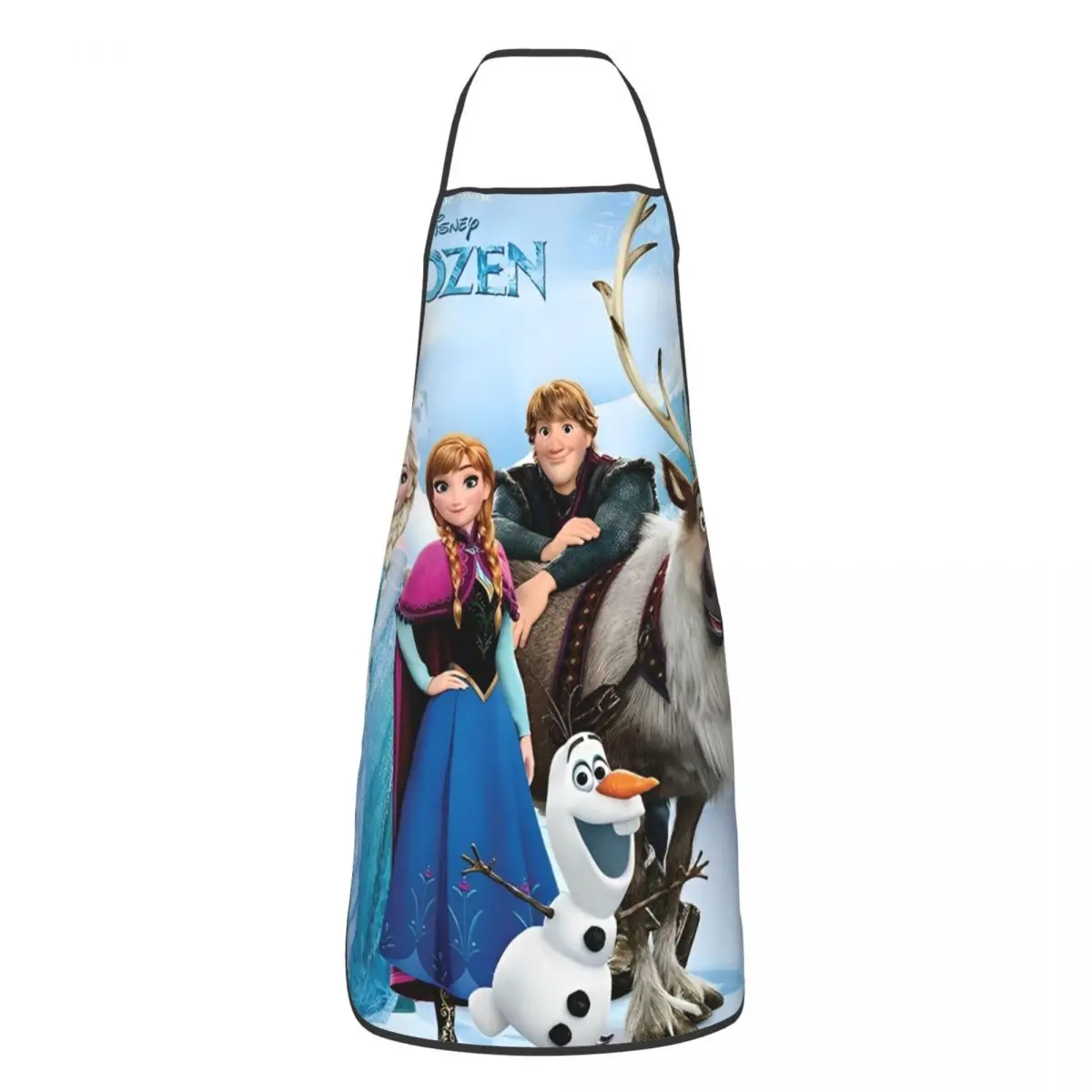 Frozen Princess Elsa Polyester Aprons Snow Queen 52*72cm Cuisine Grill Baking Bib Tablier Gift Pinafore for Manicurist