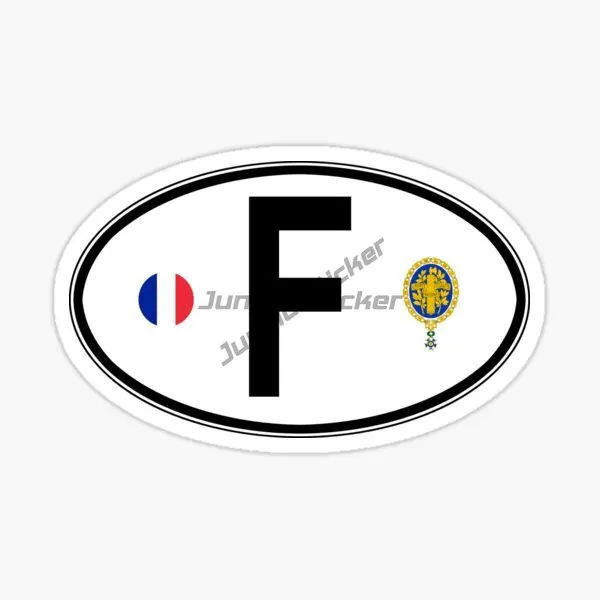 

FR French National Flag Code Letter Heart-shaped Flag Car Sticker