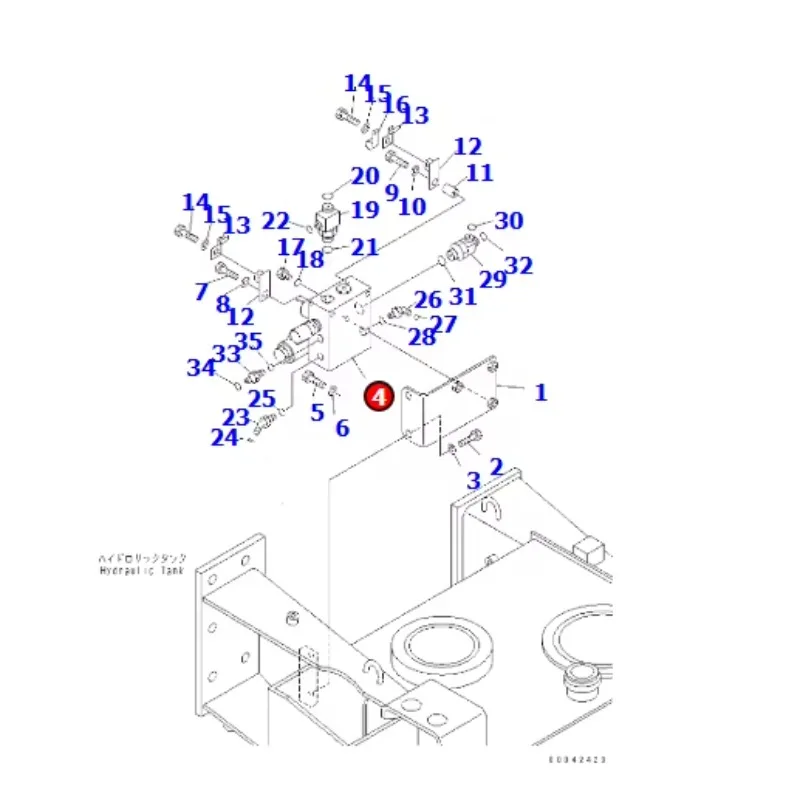 New Original in Stock 56b-43-12402 56B-43-12402 Suitable for HD405 HD325 HD6052 Valve Assembly