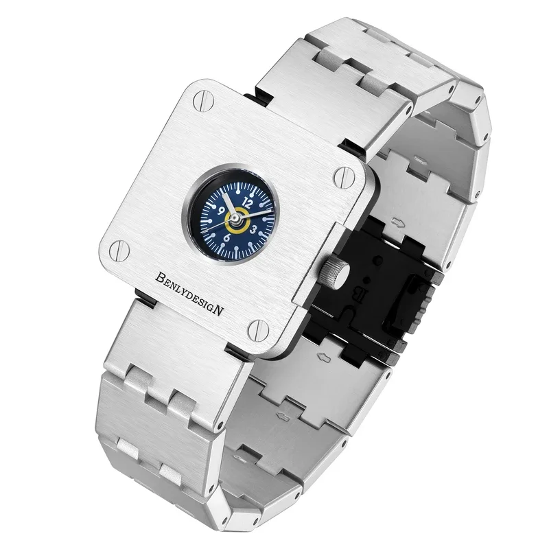 

M3 BENLY WATCH an attitude your street-style collection fully square Electronics small dial Watches Full aluminum sapphire glass