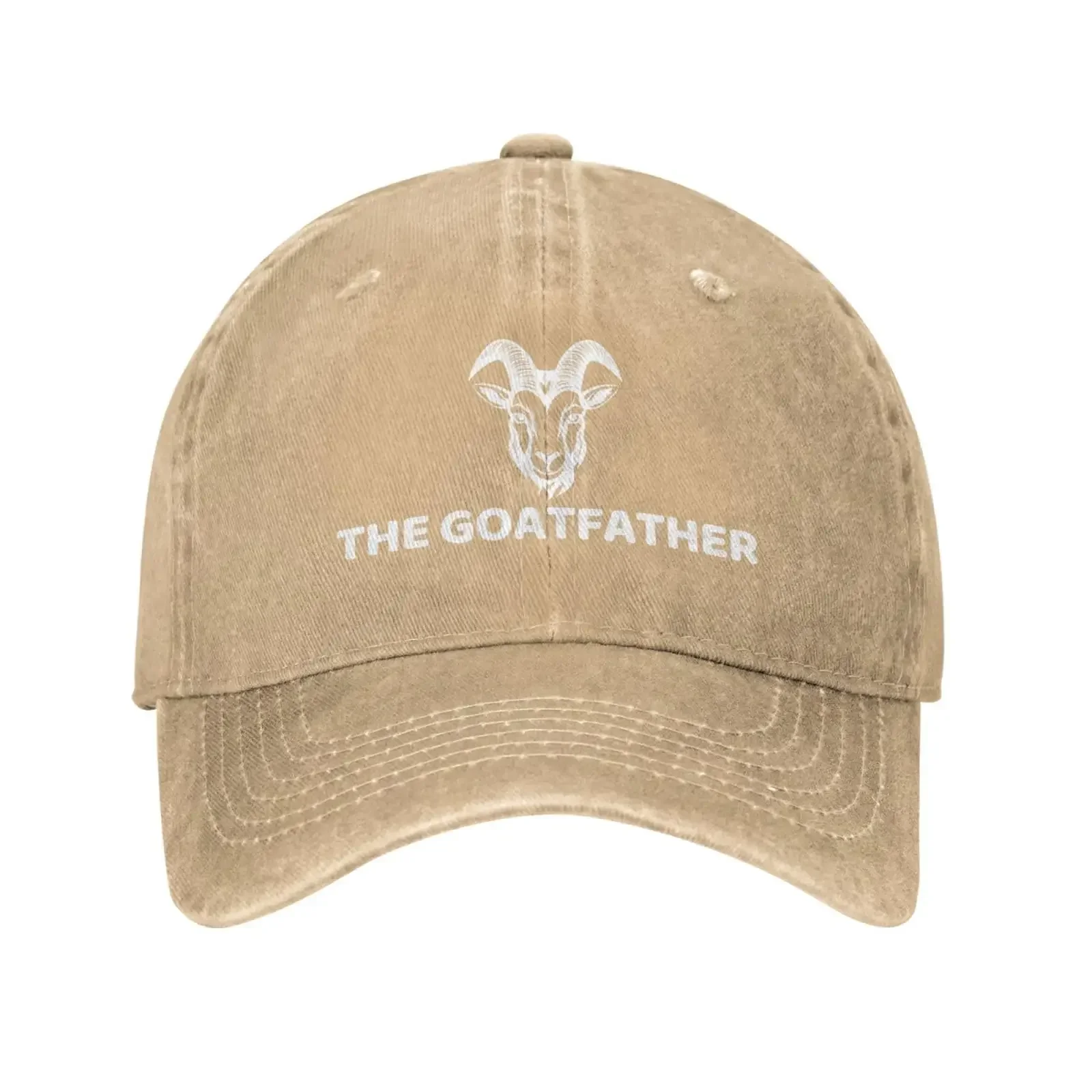 Funny Goats Father Lover Baseball Caps The Goatfather Hiking Hat Fashion Adjustable For Daily Outdoor Streetwear
