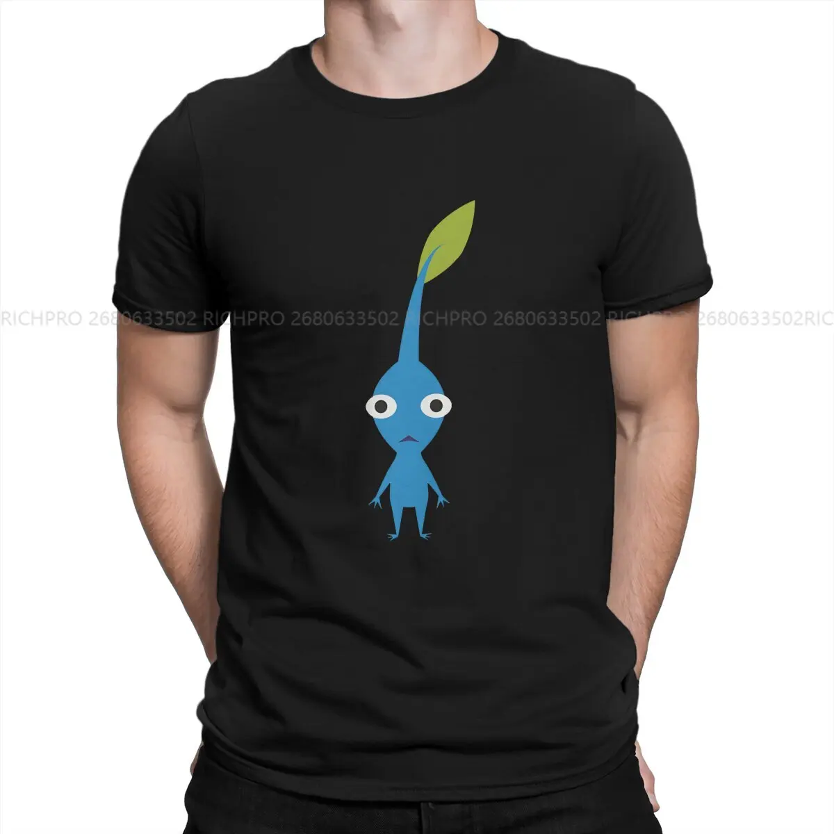 Blue Special TShirt Pikmins Game Casual Polyester T Shirt Summer Stuff For Adult