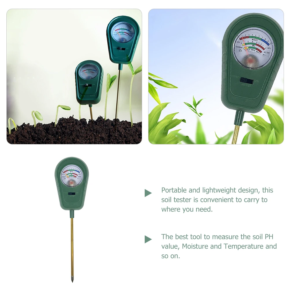 

Soil Garden Test Kit Triple Testing for Gardening Tool Copper Probe Meter