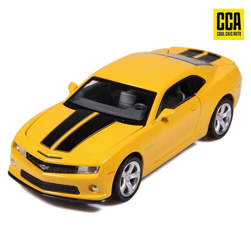 CCA 1 box 1:43 Chevrolet Camaro alloy car yellow door-openable boomerang classic racing car model ornament