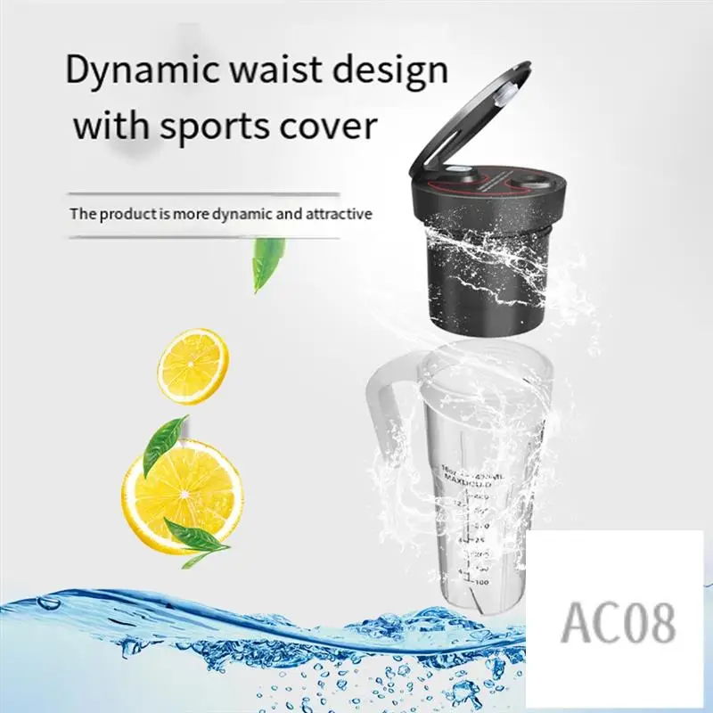 

Portable Smoothies Blender Electric Juice Blender Rechargeable Portable Blender For Smoothies Fruits Blender Durable Black-AC08