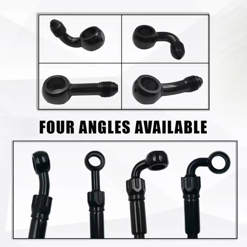 AN3 Motorcycle Brake Hose Long Lifespan Hydraulic Clutch Tube Replacement Part for Motorbike Repair