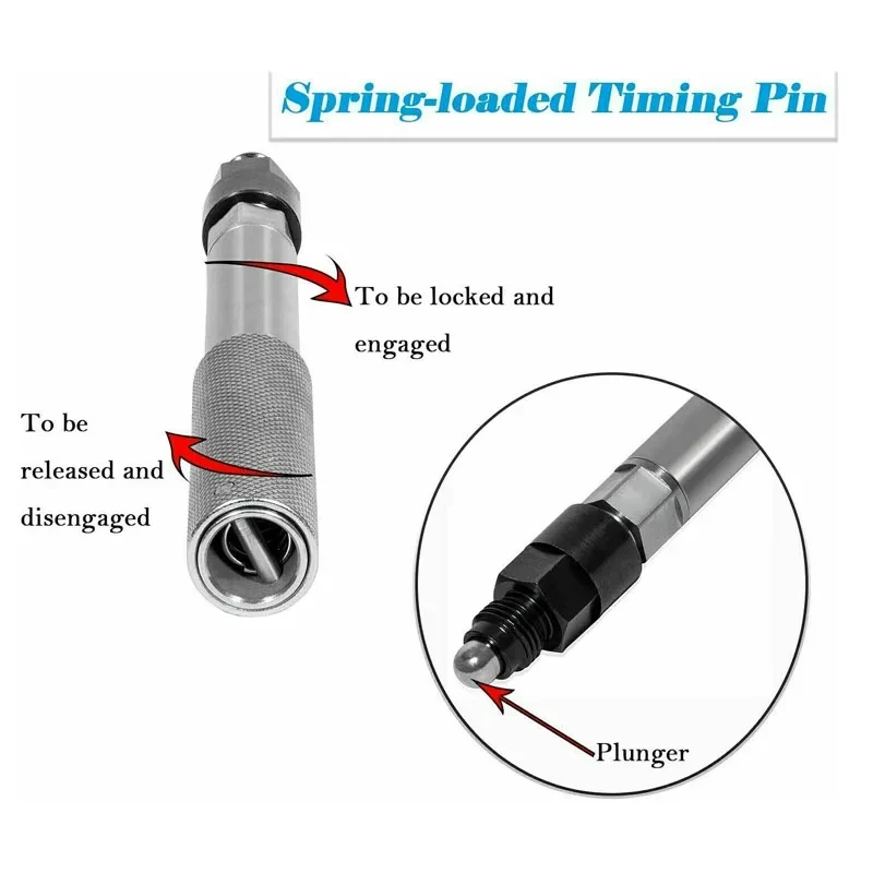 J-42083 Automatic Engine Clockwise and Adapter Pin with For Caterpillar CAT 3200 To 3408, C-7 To C-16 TDC Valve/Injection Timing