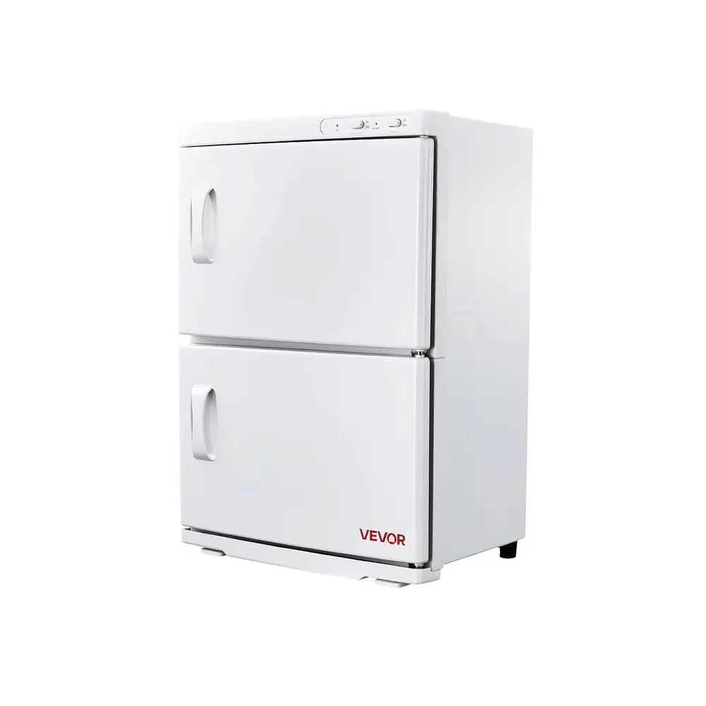 

Hot Towel Warmer, 46L Large acity 2-Tier Towel Warmer Cabinet with Clip & 4 StainlSteel Racks, Holds up 48 Towels, All-Round Hea