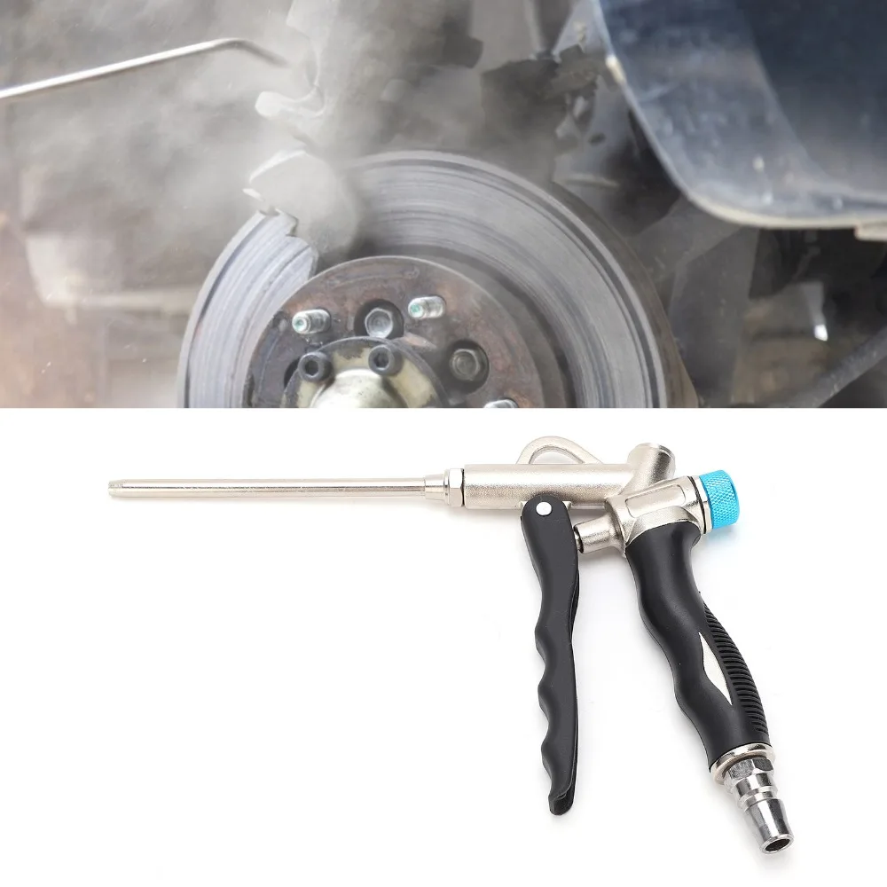 Adjustable Air Flow 2-Way Air Blow Gun Extended Nozzle / Long Nozzle 1/4 Inch NPT Air Inlet Adjustable Air Blow Gun