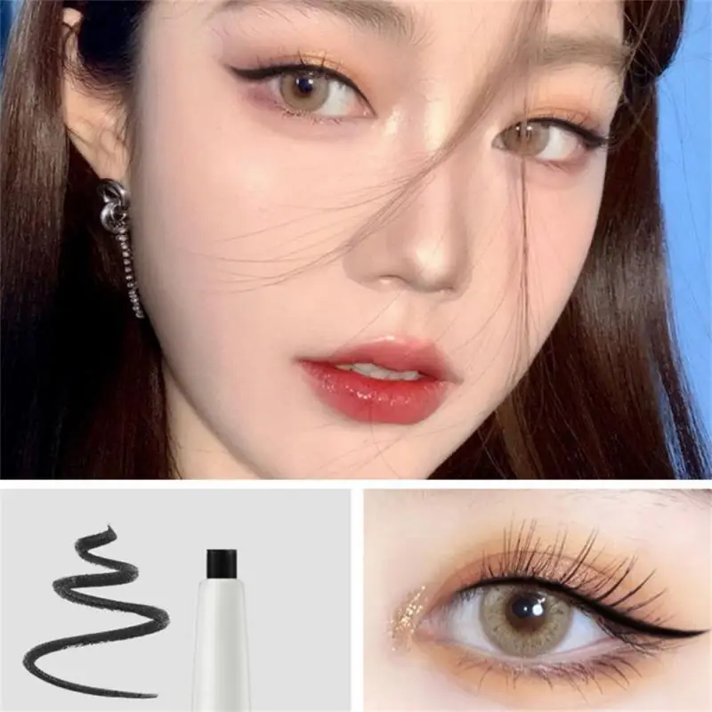 Eyeliner liquido impermeabile sottile Eyeliner liscio ad asciugatura rapida Eyeliner a lunga durata penna per ciglia di colore schiarente trucco per gli occhi coreano