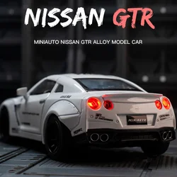 Nissan gtr-レース合金車モデル,ダイキャスト,おもちゃの車,車,おもちゃ,男の子用ギフト,送料無料,新品,1:32