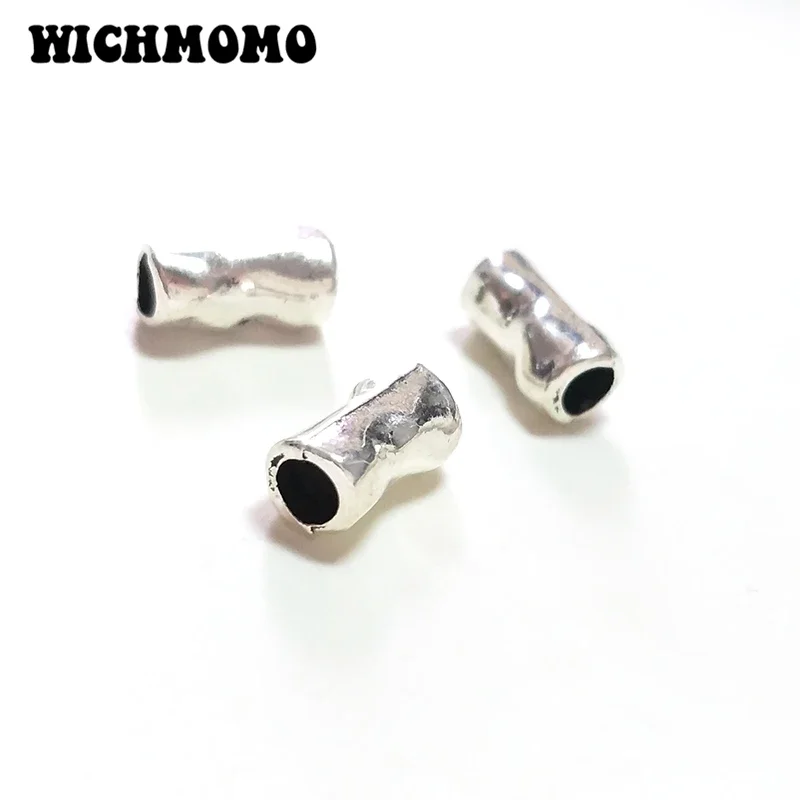 10 Pieces 6*11MM Fashion New  Cylinder Big Hole Bone Zinc Alloy Beads Diy Bracelets Necklace Jewelry Accessories PJ539