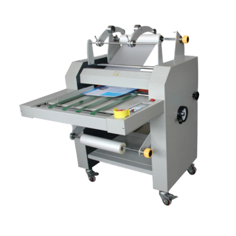 Semi-automatic 490mm laminating machine with big steel roller