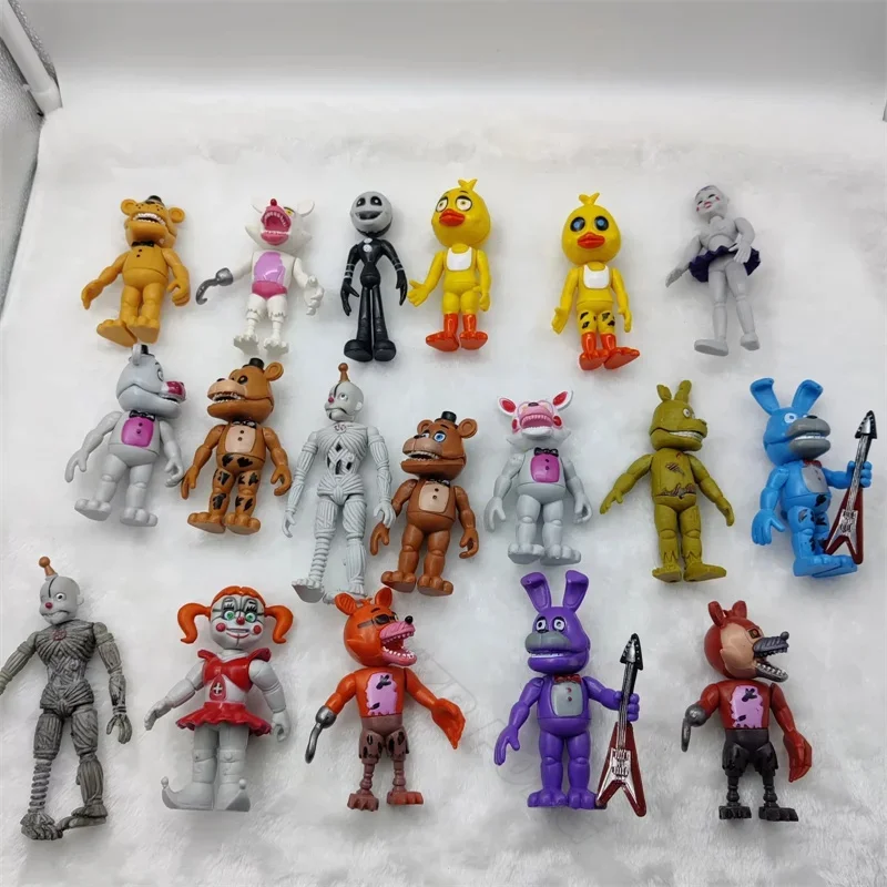 18Pcs/set Game Midnight Toy Bear Action Figure PVC Sister Location Circus Funtime Foxy Ballora Puppet Toy