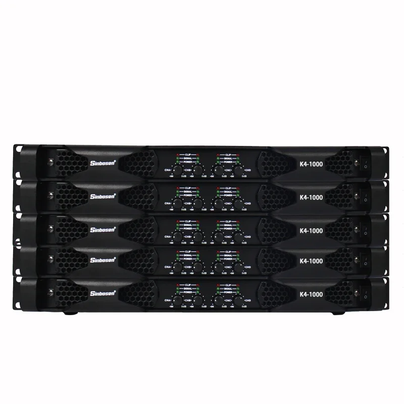 K4-1000 Class D 4 Channel Digital Power Amplifier Sound System Audio