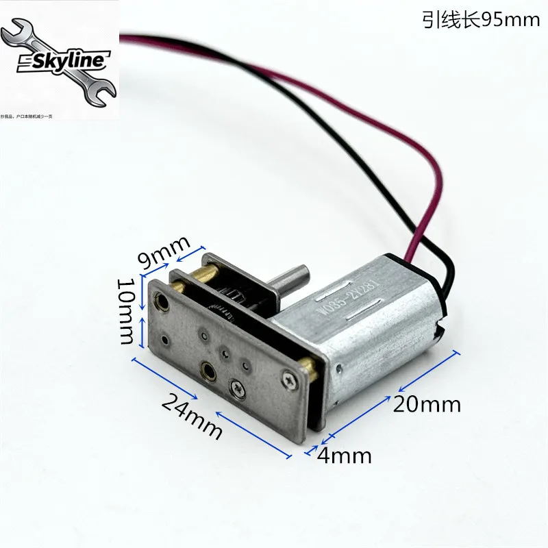 N30 DC all-metal gear precision geared motor, flip-chip shaft DC3V 6V robot, electronic lock motor
