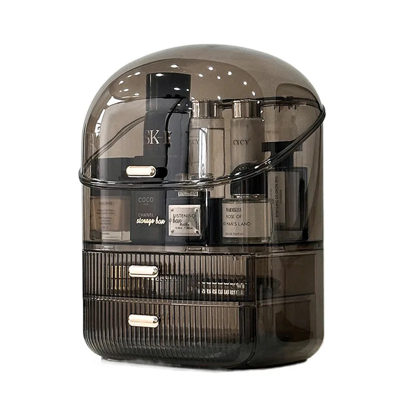 

Cosmetics Storage Box Dresser Acrylic Skin Care Product Shelf Dust-proof Desktop Large Capacity Premium Storage Box