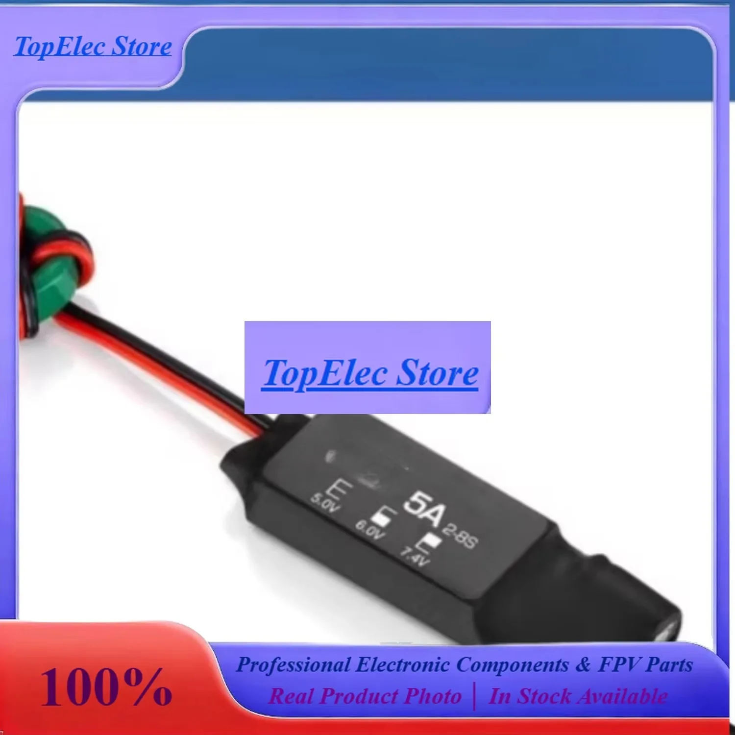 ToPss5A UBEC Module With 5V 6V 7.4V Adjustable Output Compatible With Hobbywing 5A UBEC V2-Air Spare Component