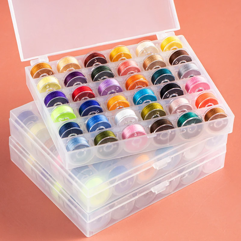 Sewing Bobbins Box Set Sewing Machine Bobbin Multicolor Thread Spool  Machine Spools Sewing Accessories