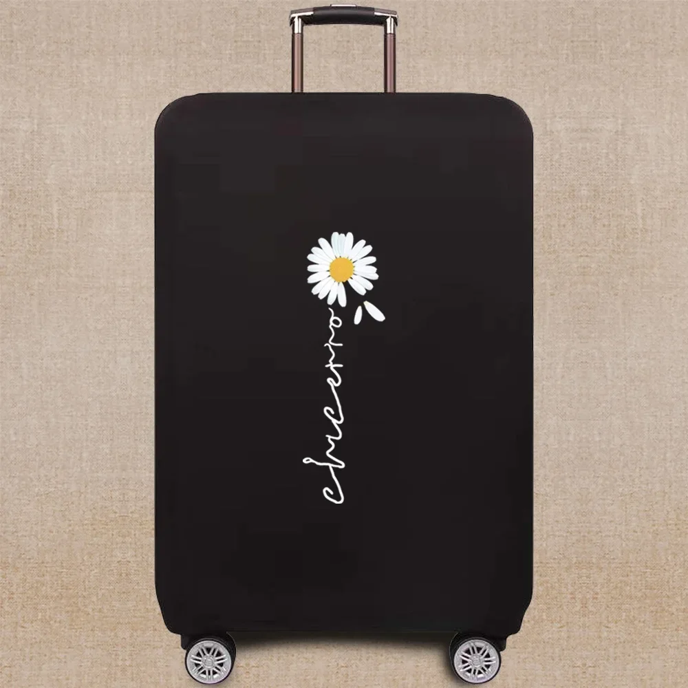 Suitcase Cover Luggage Case Suitcase Protective Cover Travel  Daisy Pattern SeriesElastic Luggage Dust Cover 18-32 Suitcase