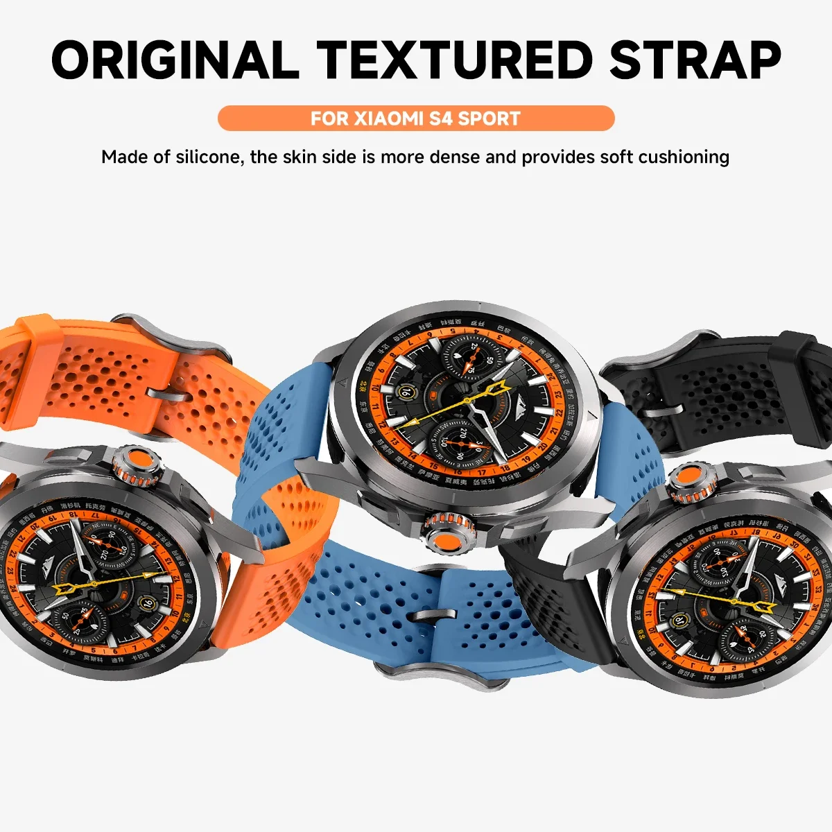 22mm Silicone Strap for Huawei GT4 46mm GT3 4Pro Breathe Bracelet for Xiaomi Watch S4 Sport Wristband for Samsung Gear S3 Band