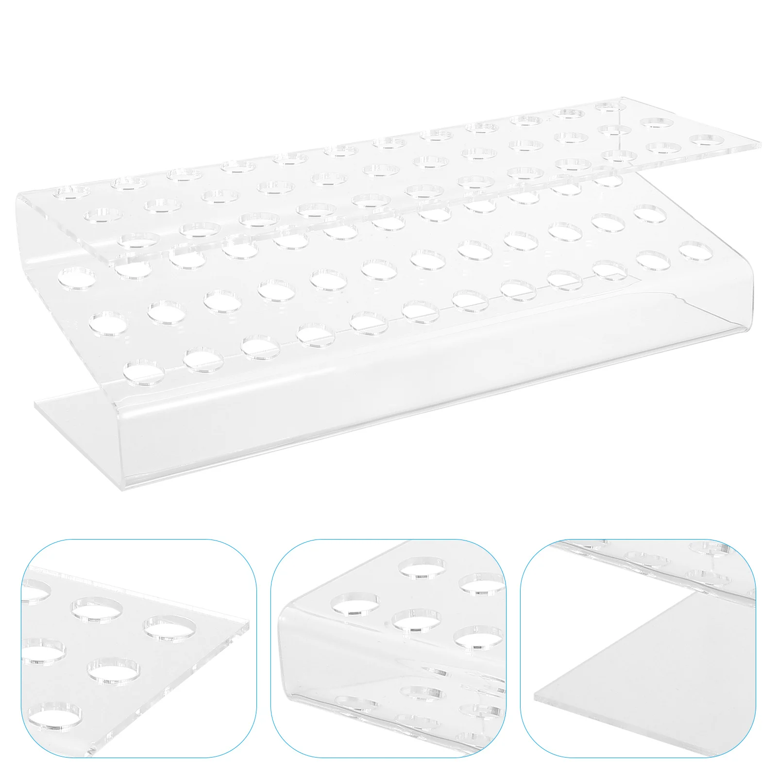 

Clear Acrylic Paint Brush Holder Pencil Organizer Desk Stand Eyebrow Pencil Pen Storage Display Rack Acrylic Pen Holder