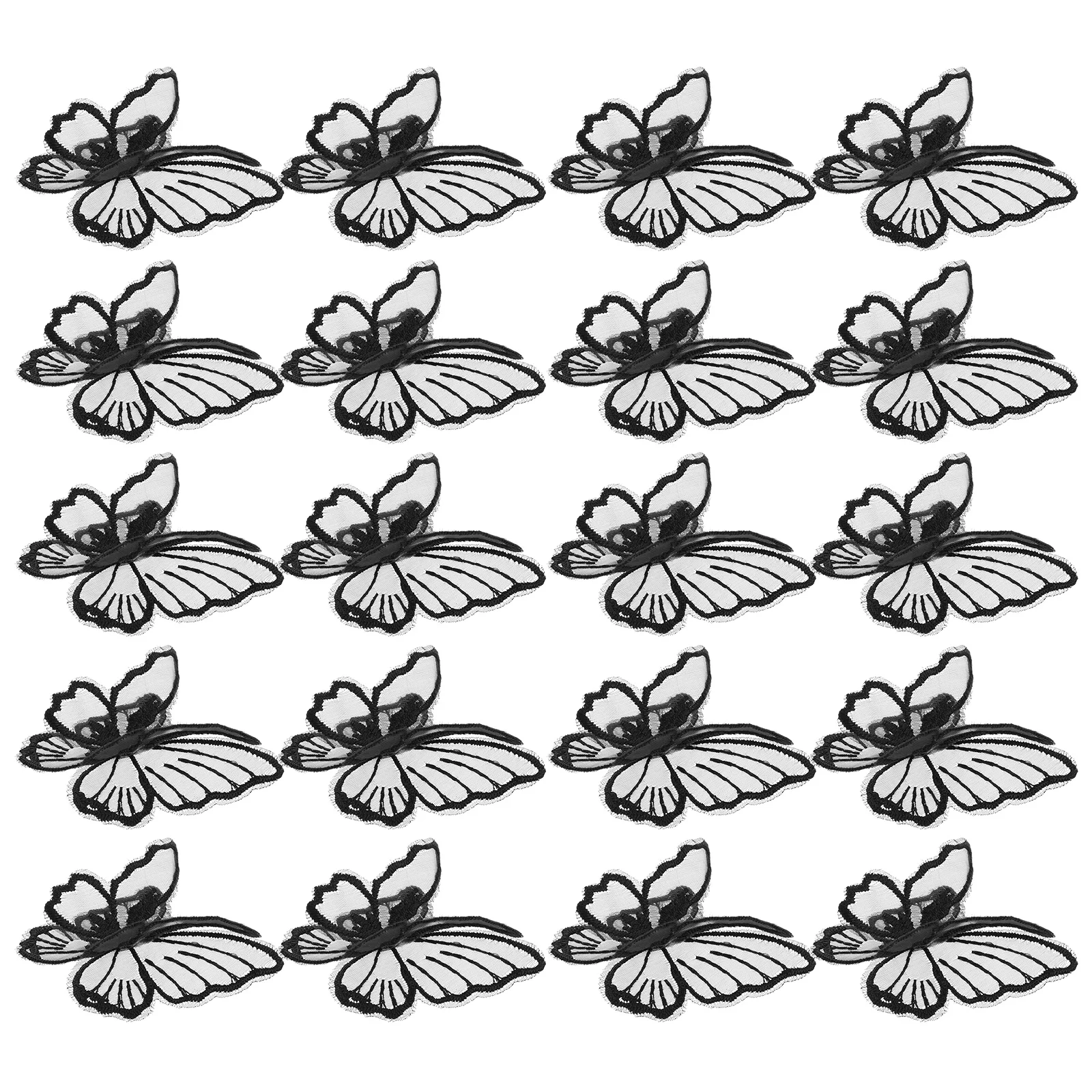 

20 Pcs Embroidered Cloth Patch Patches Aldult Ironing and Sewing Embroidery Applique Polyester Iron-on Clothing