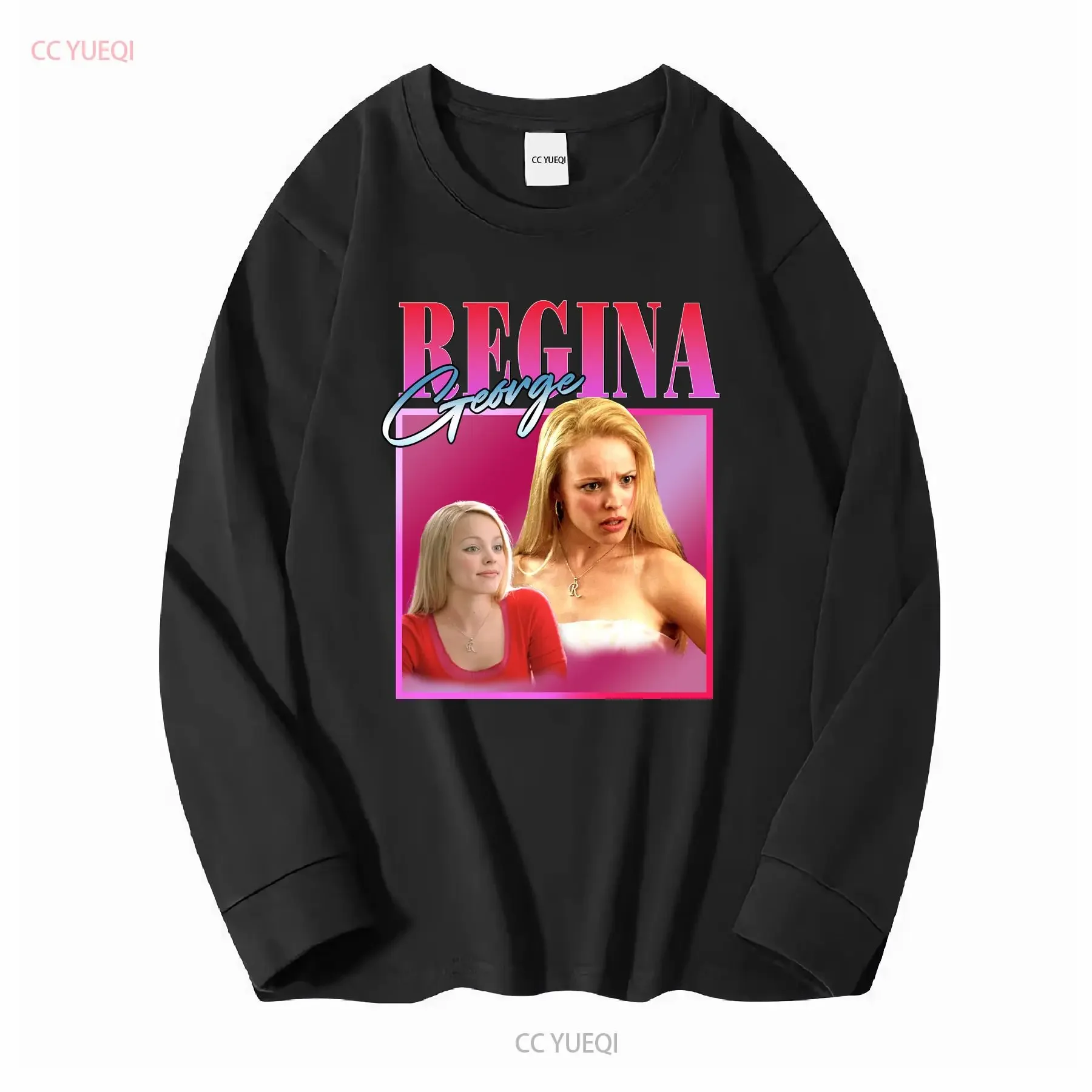 REGINA GEORGE Homage T shirt From Mean Girls Vintage 2000s A Little Bit Dramatic You Can't Sit With Us vintage Washed graphic - view 3