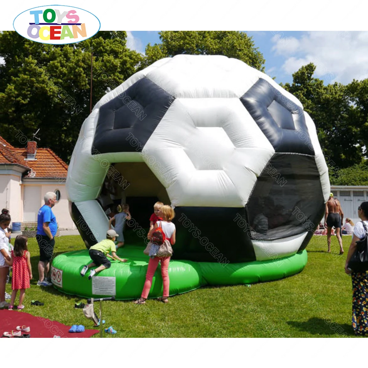 Kids Soccer Ball Bounce Inflatable Bounce House Castle