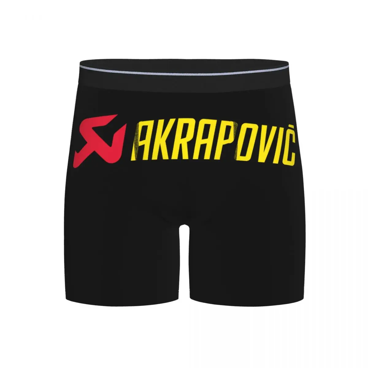 

Long Boxer Underpants Shorts Akrapovics Logo AKS Motorcycle Exhaust Panties Men Ventilate Underwear Homme Man Boyfriend Gifts