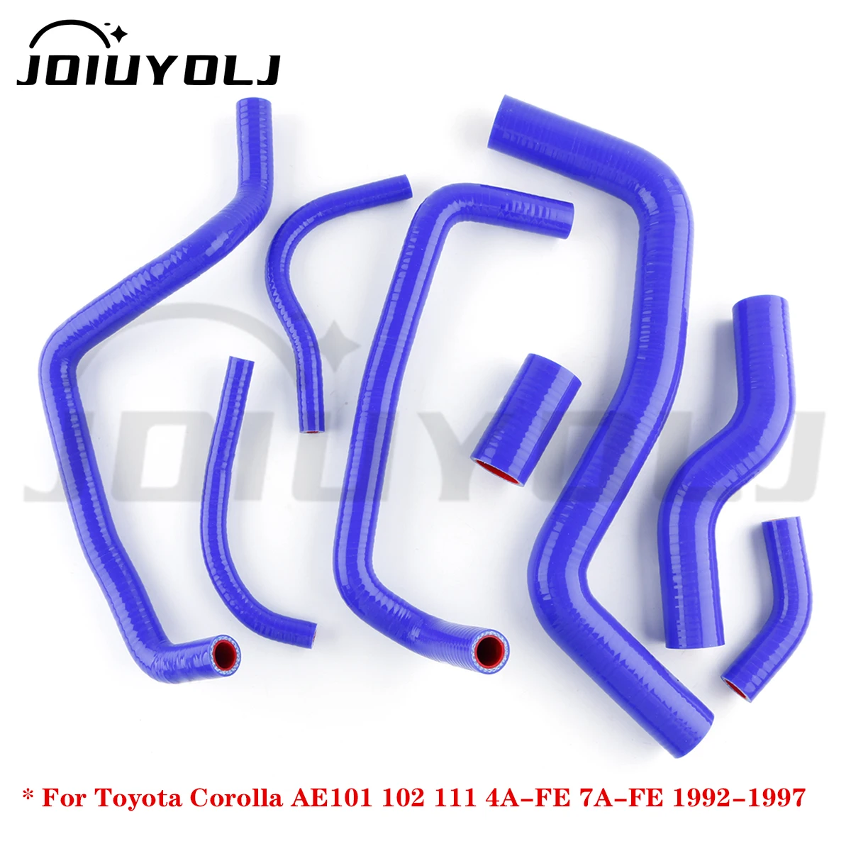 Комплект силиконовых шлангов радиатора и отопителя для Toyota Corolla AE101 AE102 AE111 4A-FE 7A-FE 1992-1997