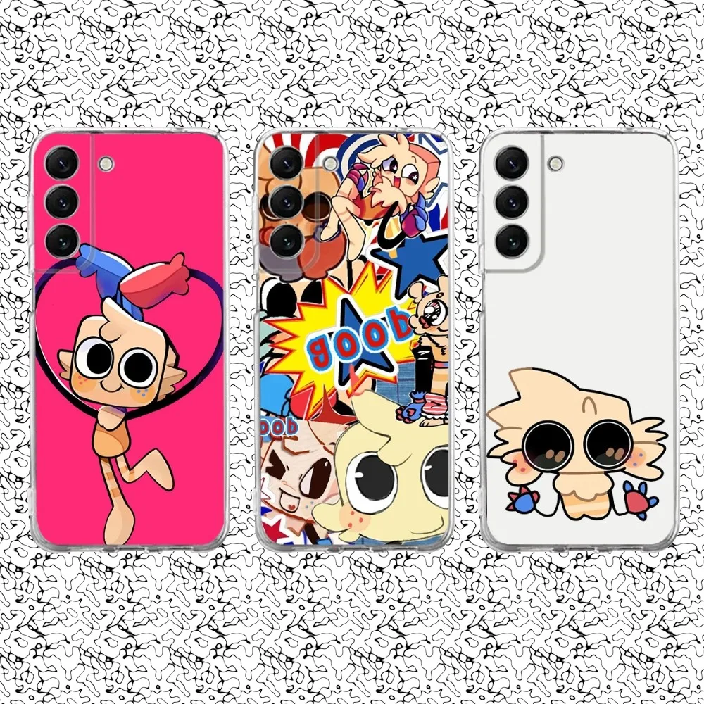 

Goob Game D-Dandys W-World Phone Case Silicone For Samsung S30,23,21,22,20 FE lite,S10,9,PIus Note20ultra Soft Transparent